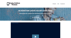 Desktop Screenshot of anglukalbosklubas.com